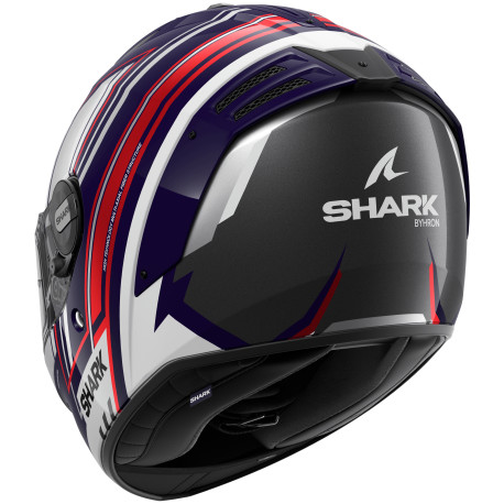 Casco SHARK SPARTAN RS BYRHON azul blanco cromado