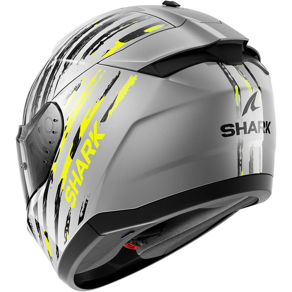 Casco SHARK RIDILL 2 ASSYA plata antracita amarilllo