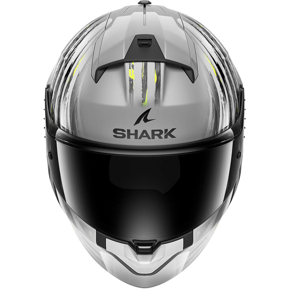 Casco SHARK RIDILL 2 ASSYA plata antracita amarilllo