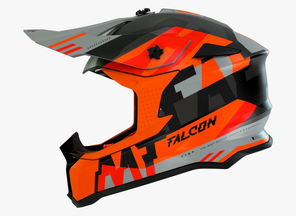 Casco MT FALCON ARYA A4 naranja