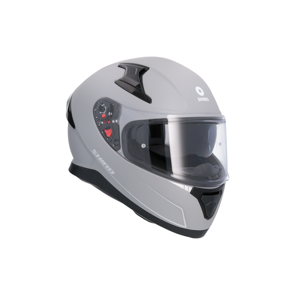 Casco Shiro Katana Solid Gris Mate