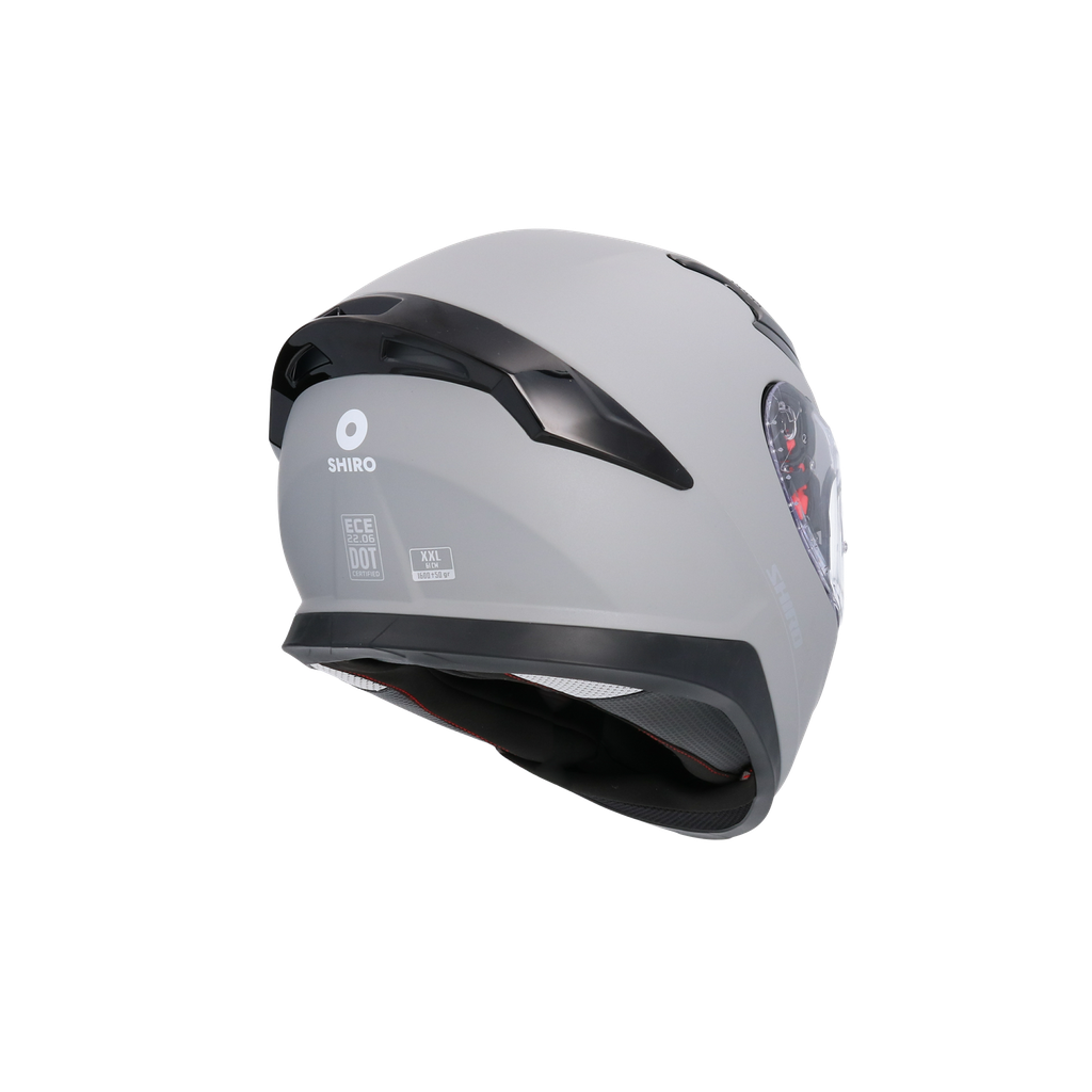 Casco Shiro Katana Solid Gris Mate