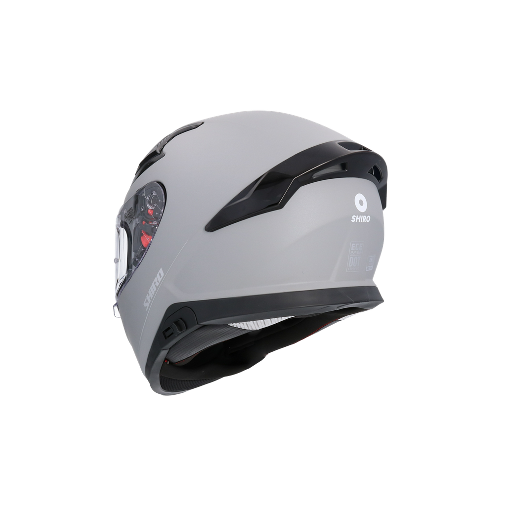 Casco Shiro Katana Solid Gris Mate