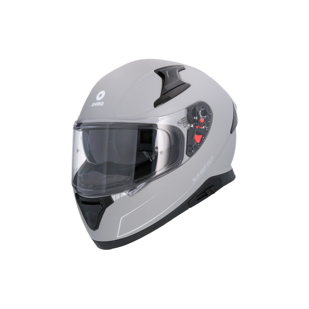 Casco Shiro Katana Solid Gris Mate