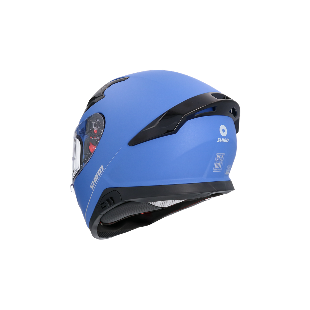 Casco Shiro Katana Solid Azul Mate