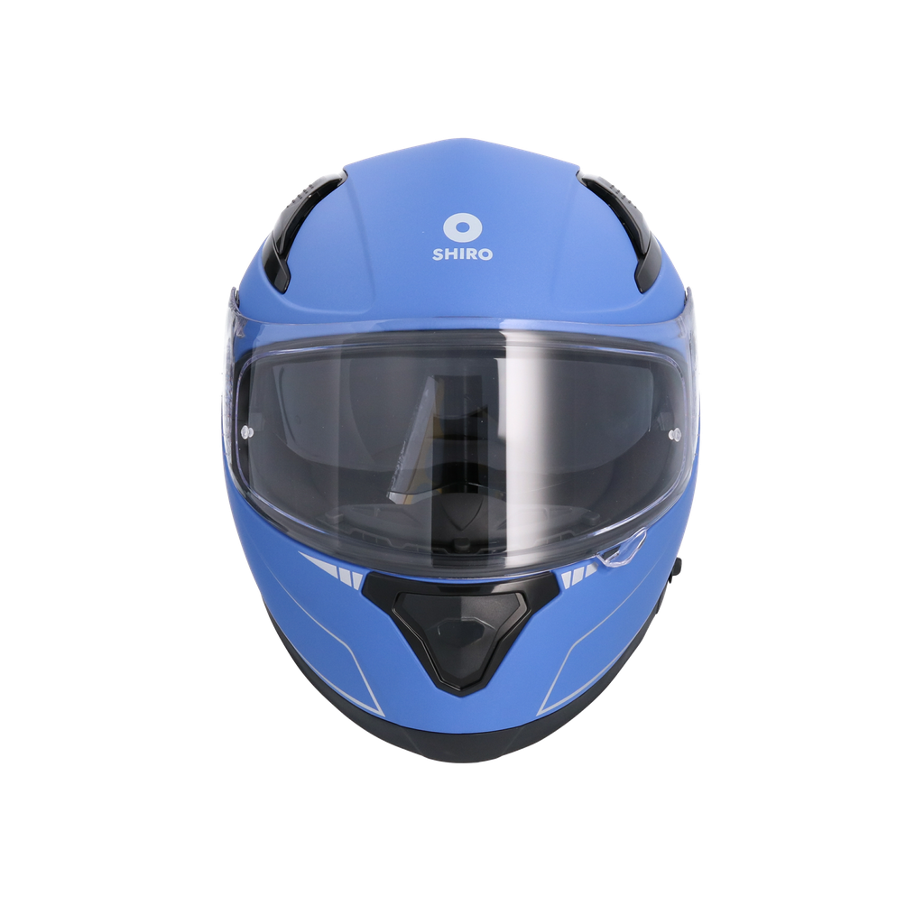 Casco Shiro Katana Solid Azul Mate