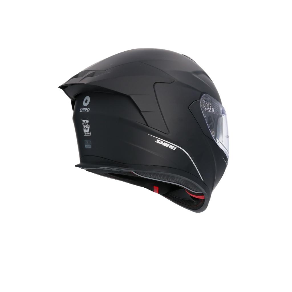 Casco Shiro Raptor Negro Mate