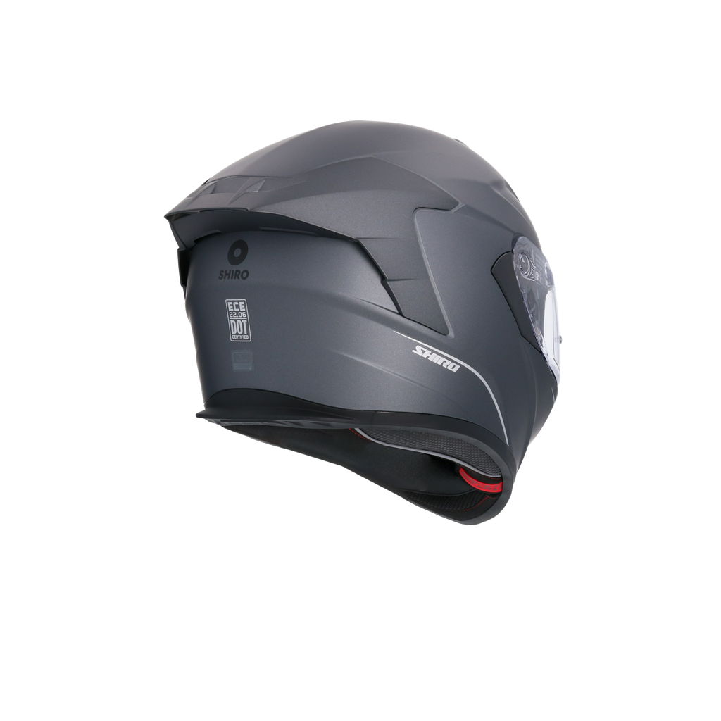 Casco integral SHIRO RAPTOR Titanium Mate