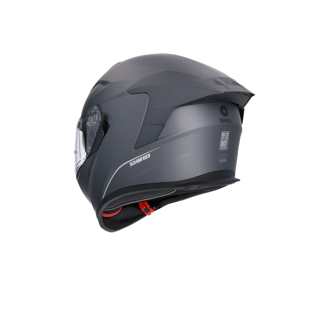 Casco integral SHIRO RAPTOR Titanium Mate