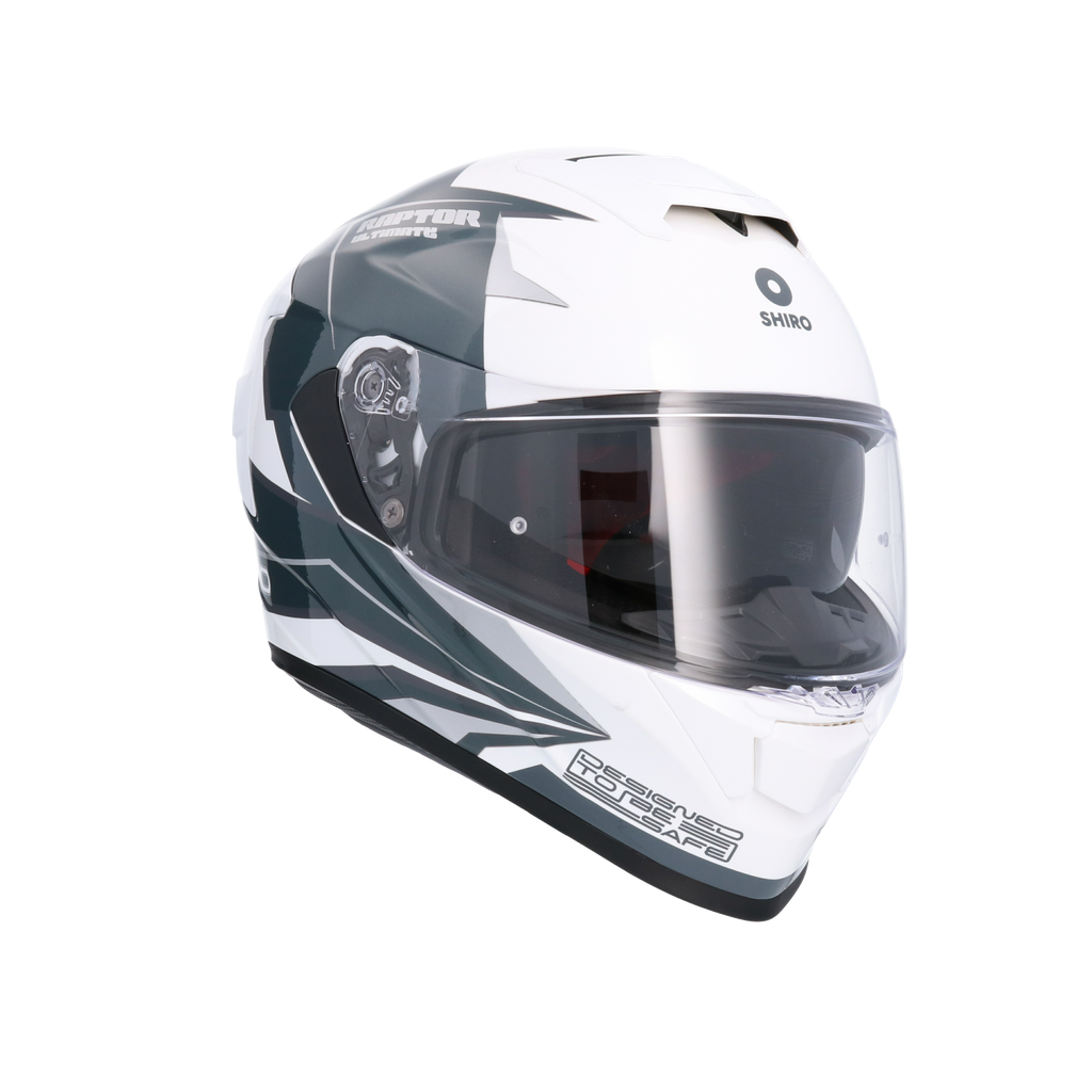 Casco integral SHIRO RAPTOR ULTIMATE Blanco Azul