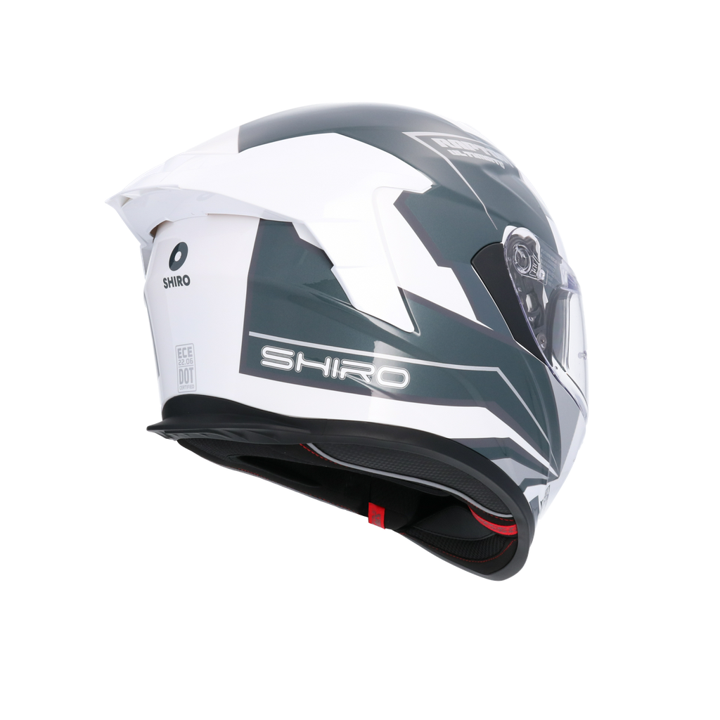 Casco integral SHIRO RAPTOR ULTIMATE Blanco Azul