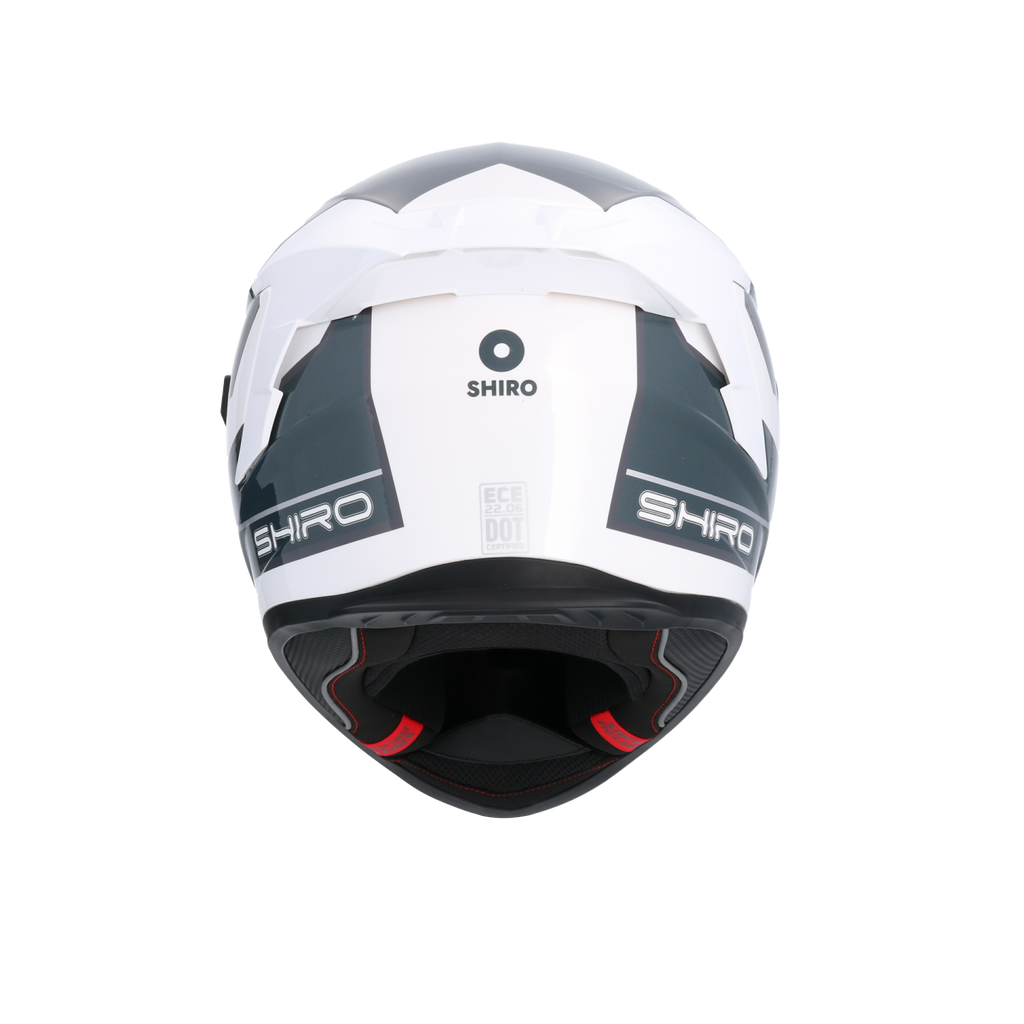 Casco integral SHIRO RAPTOR ULTIMATE Blanco Azul