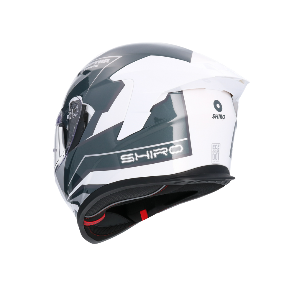 Casco integral SHIRO RAPTOR ULTIMATE Blanco Azul