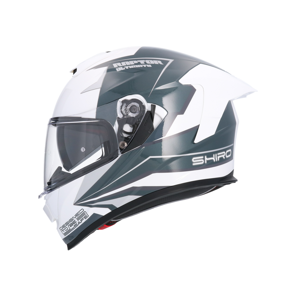 Casco integral SHIRO RAPTOR ULTIMATE Blanco Azul