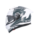 Casco integral SHIRO RAPTOR ULTIMATE Blanco Azul