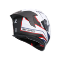 Casco integral SHIRO RAPTOR ULTIMATE Negro Mate Blanco