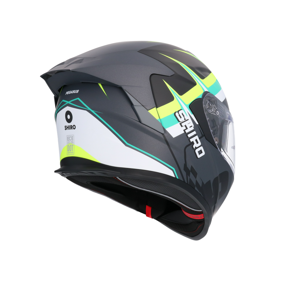 Casco integral SHIRO RAPTOR PEGASUS Negro Mate