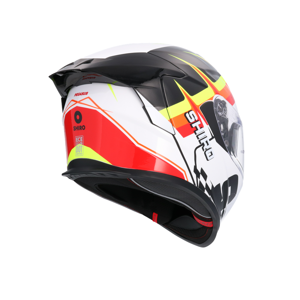 Casco integral SHIRO RAPTOR PEGASUS Blanco Perla