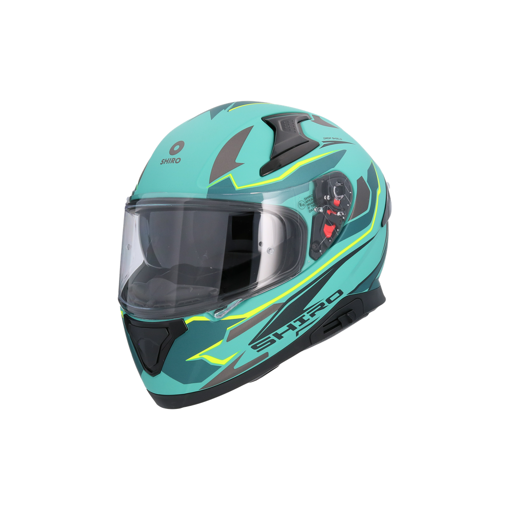 Casco Shiro Katana Sharp Verde Mate