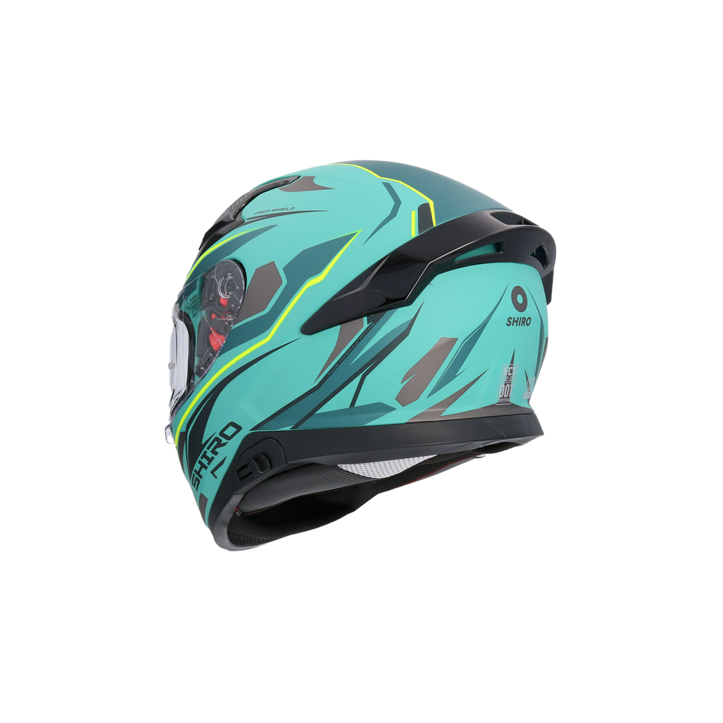 Casco Shiro Katana Sharp Verde Mate