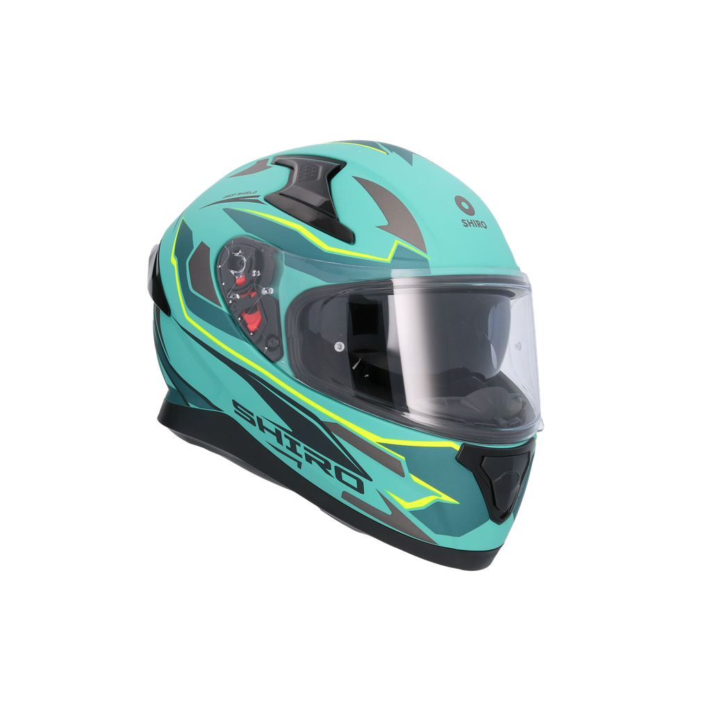 Casco Shiro Katana Sharp Verde Mate