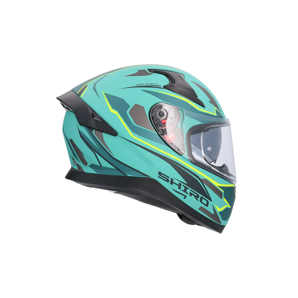 Casco Shiro Katana Sharp Verde Mate