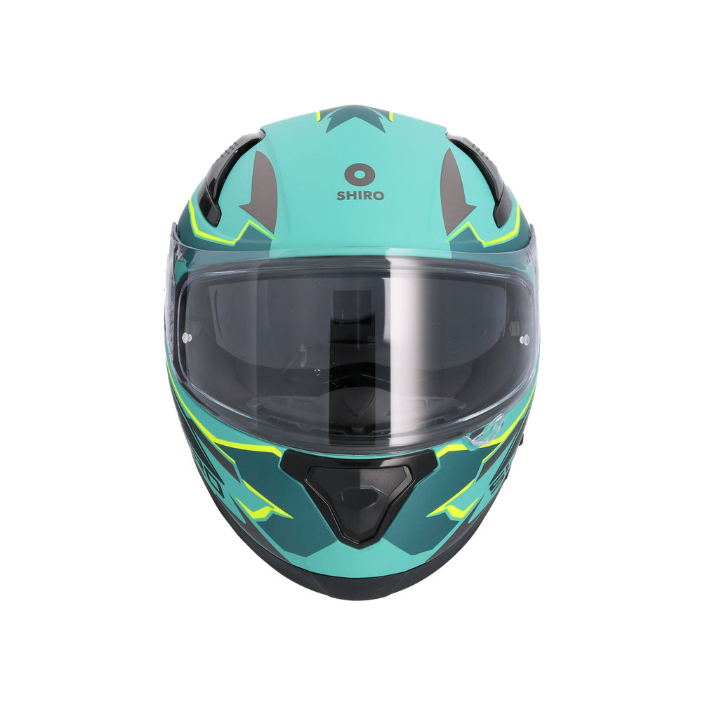 Casco Shiro Katana Sharp Verde Mate