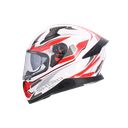 Casco Shiro Katana Sharp Blanco Rojo