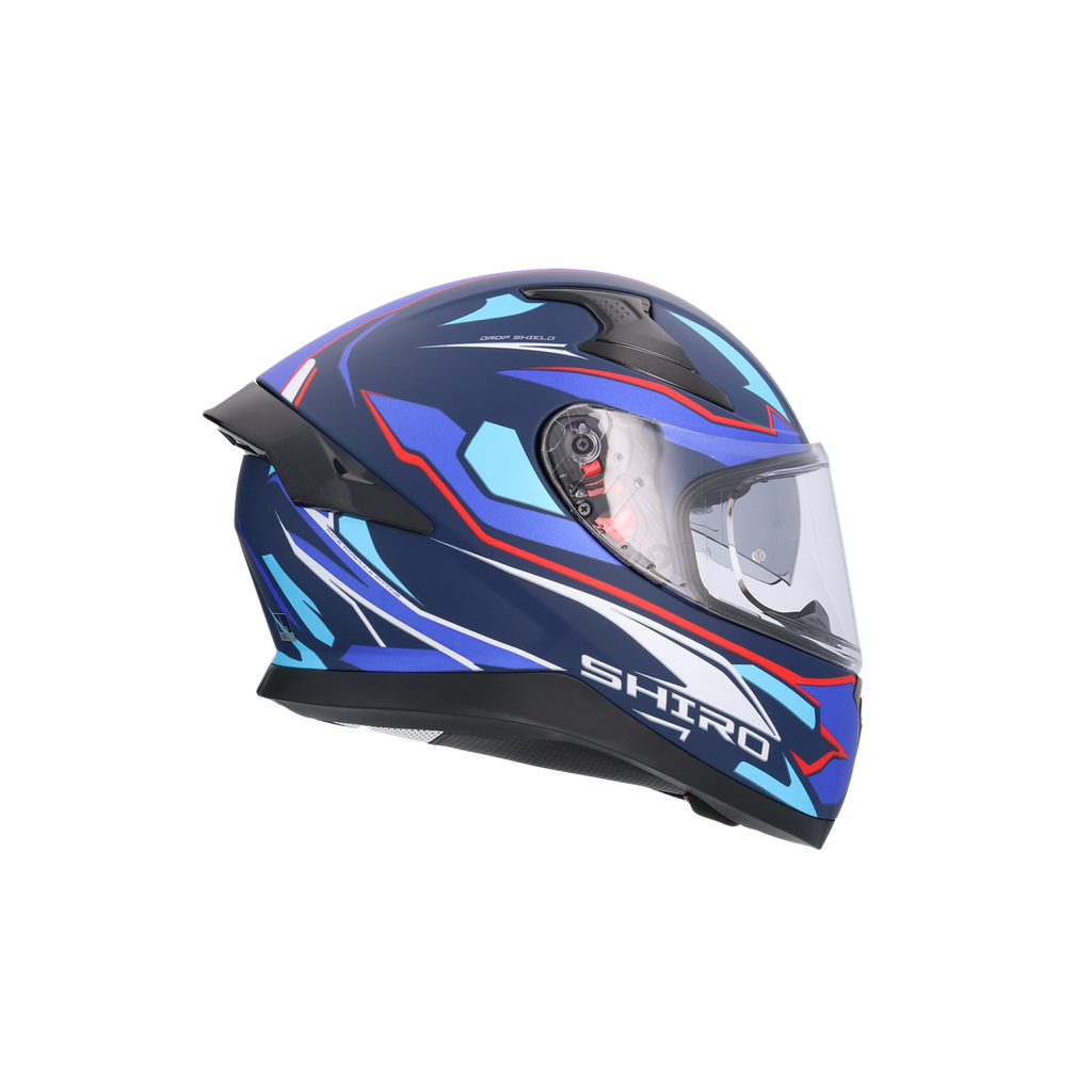 Casco Shiro Katana Sharp Azul Mate