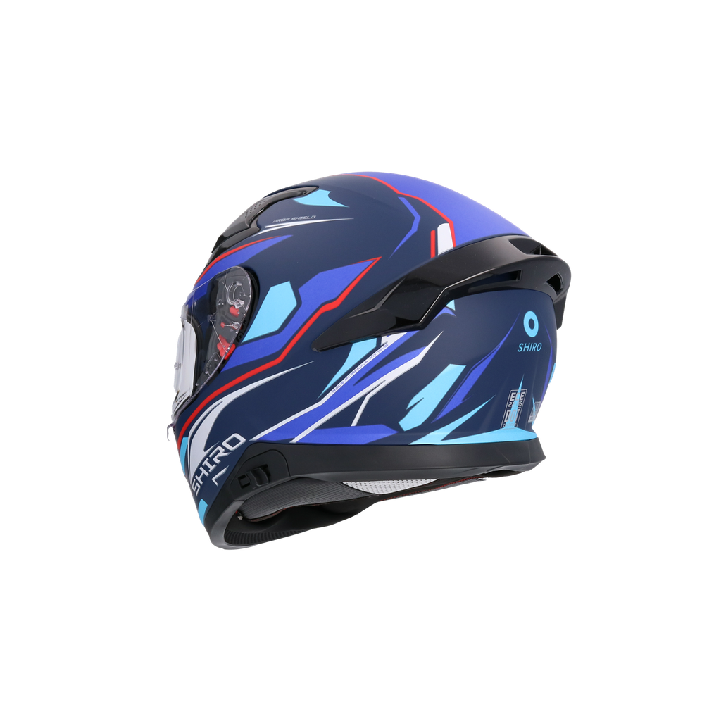 Casco Shiro Katana Sharp Azul Mate