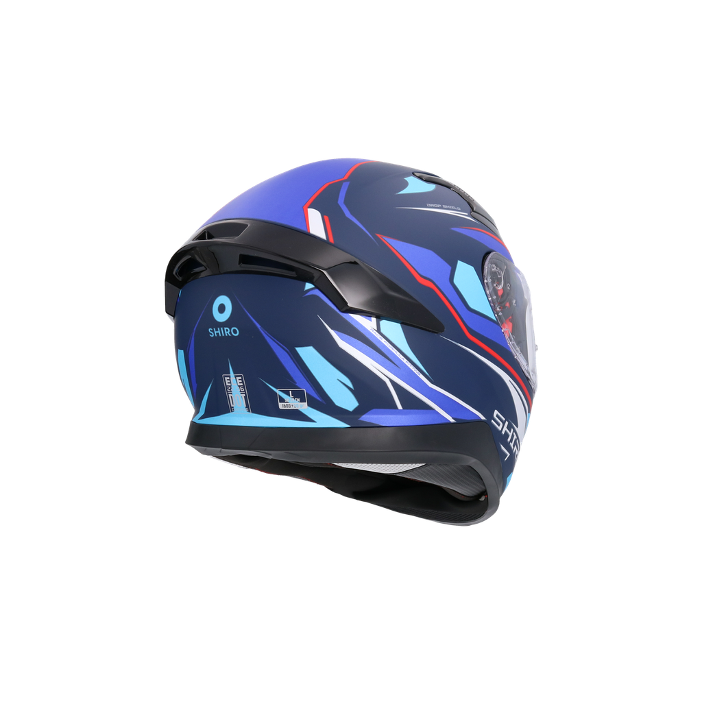 Casco Shiro Katana Sharp Azul Mate