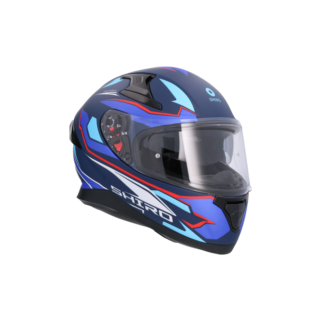 Casco Shiro Katana Sharp Azul Mate