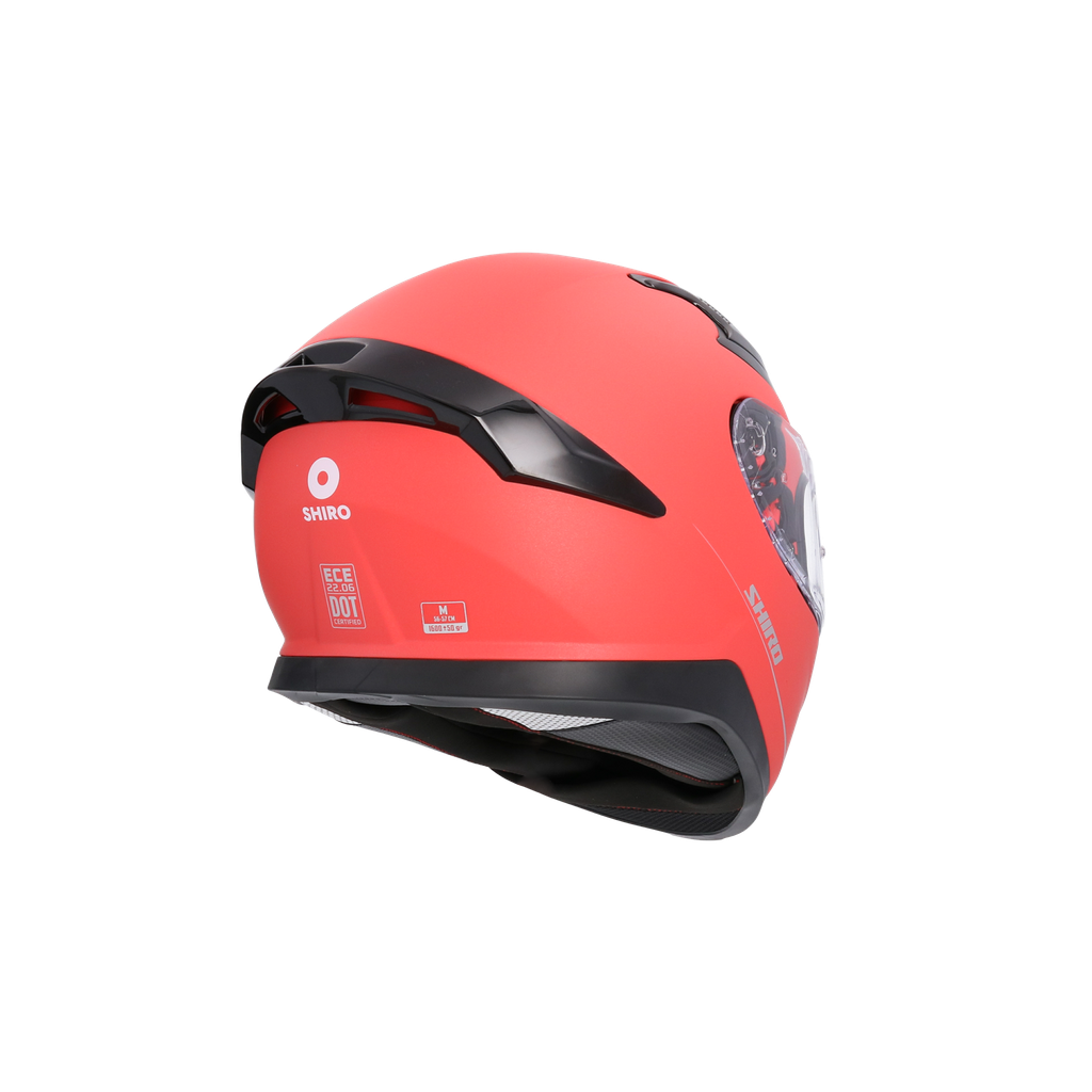 Casco Shiro Katana Solid Rojo Mate