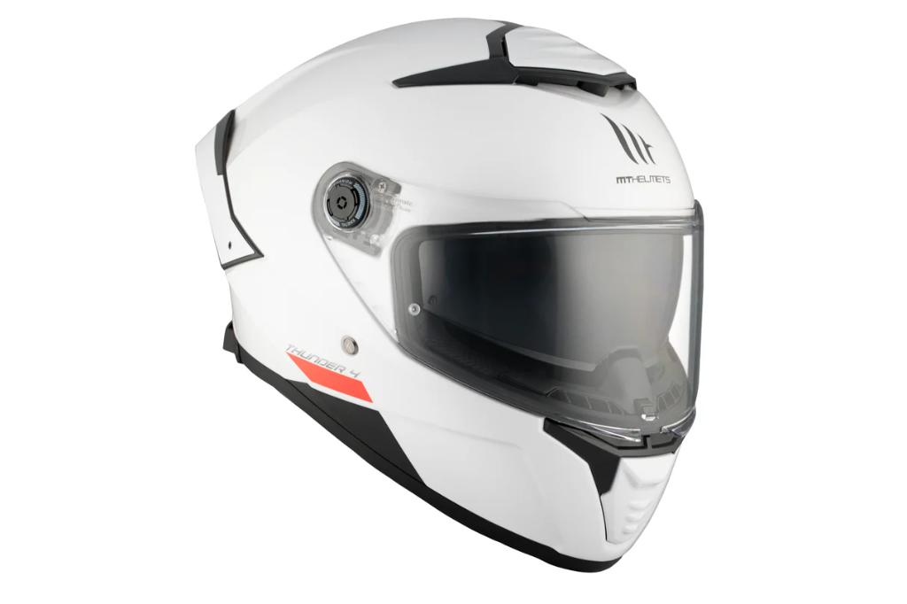 Casco MT Thunder 4 SV Solid A0 Blanco Perla