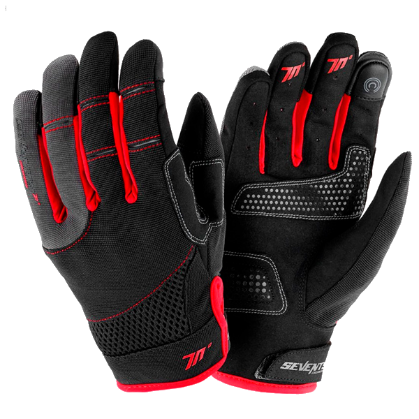 Guante Seventy SD-C48 negro rojo