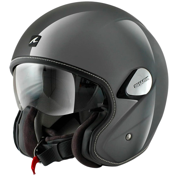 Casco Shark Heritage Blank SLA plata