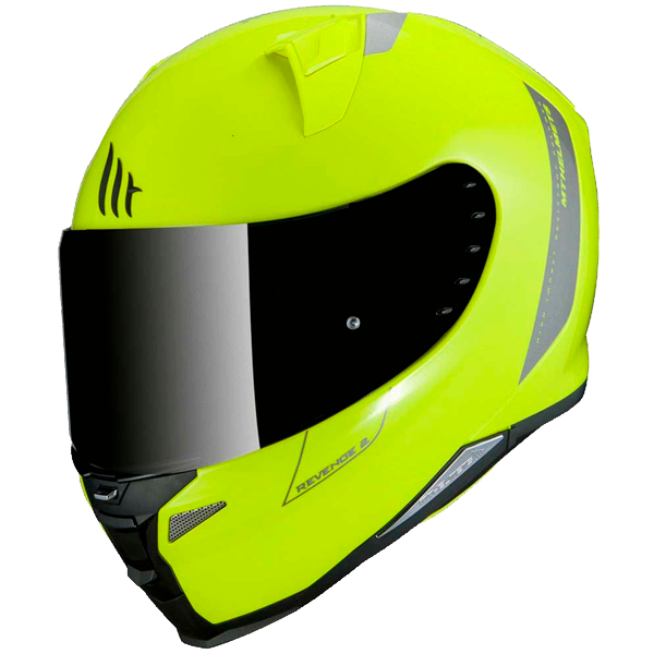 Casco MT Revenge II Solid A3 Amarillo Fluor Brillo