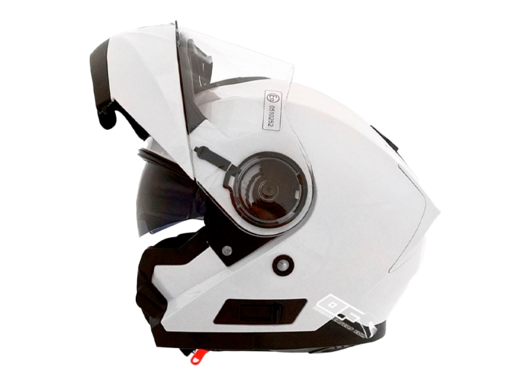 Casco Shiro Sh-507 Motobike Blanco Brillo