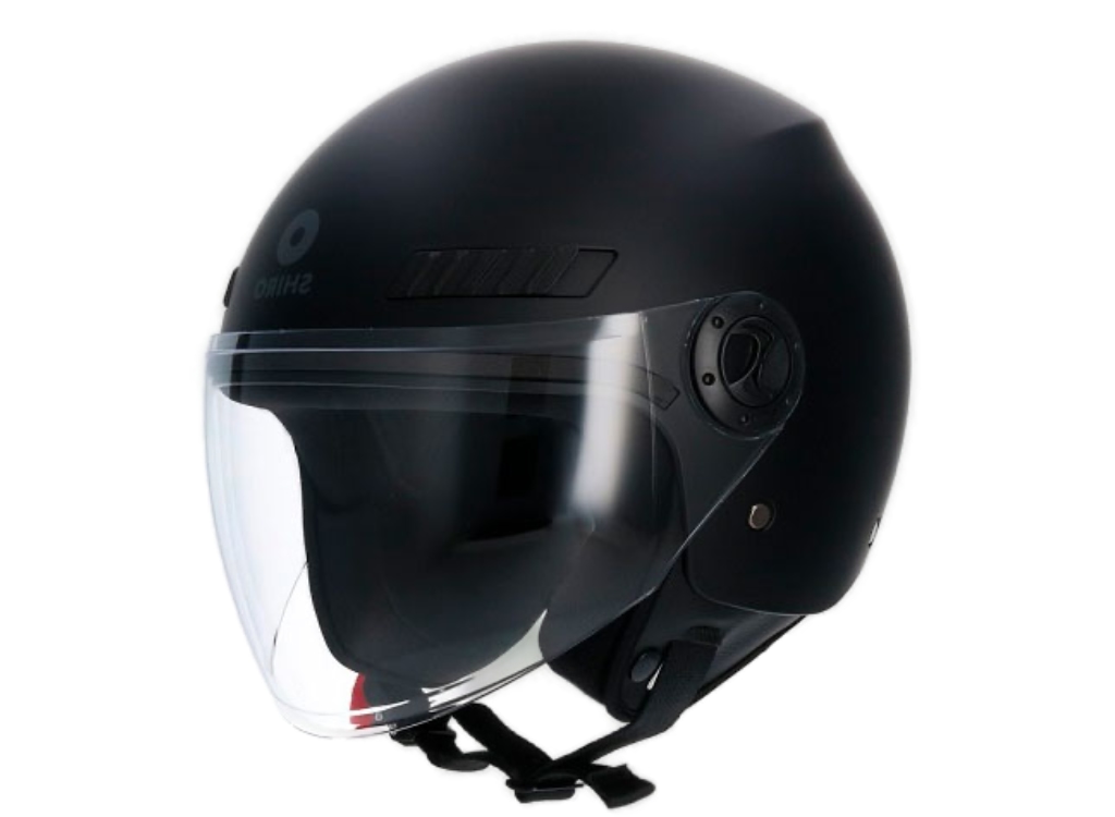 Casco Shiro Sh-62 Gs Negro Mate