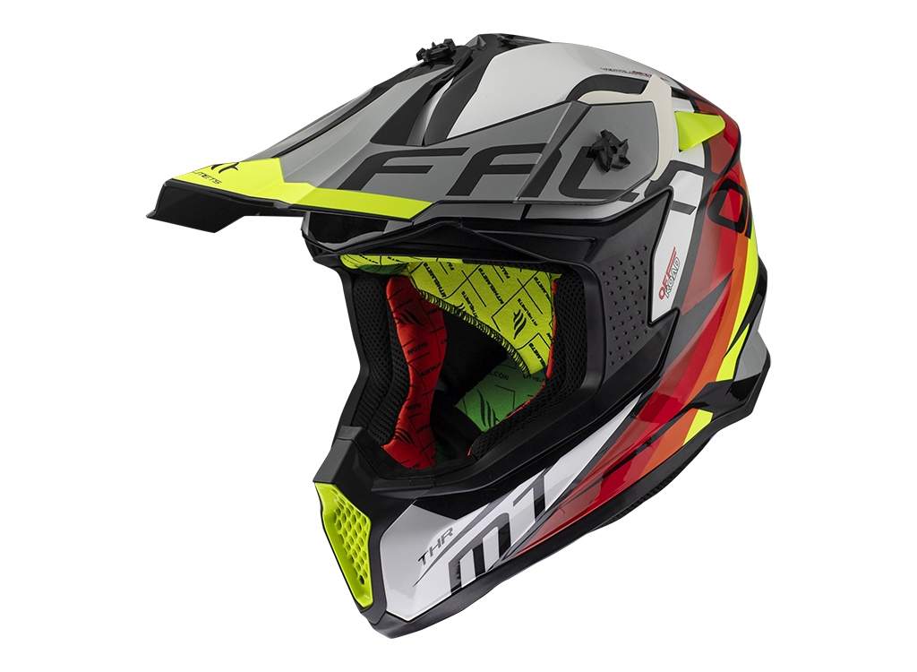 Casco MT Falcon Thr B0 blanco