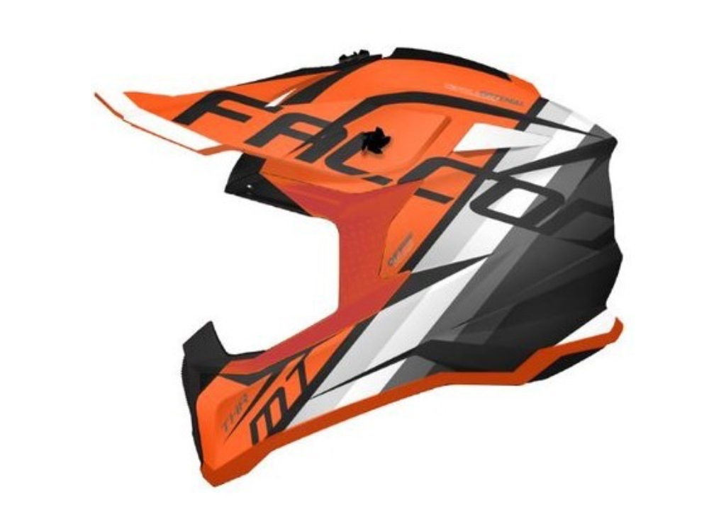 Casco MT Falcon Thr B4 naranja