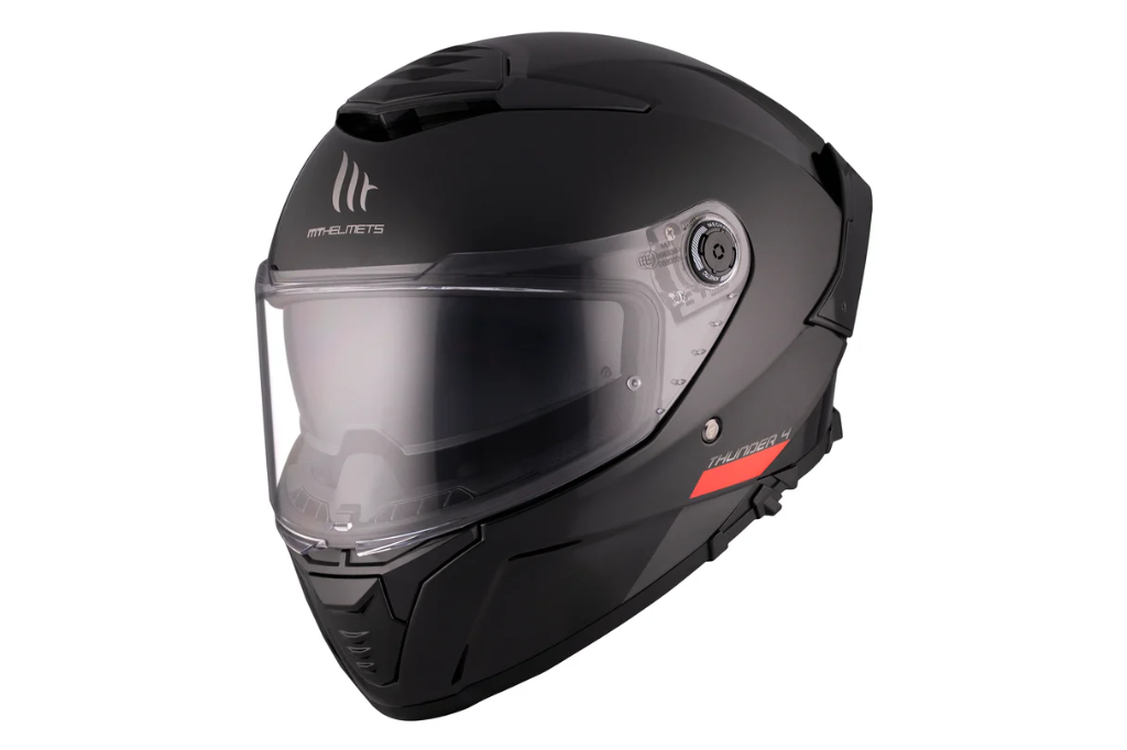 Casco MT Thunder 4 SV Solid A1 Negro Brillo