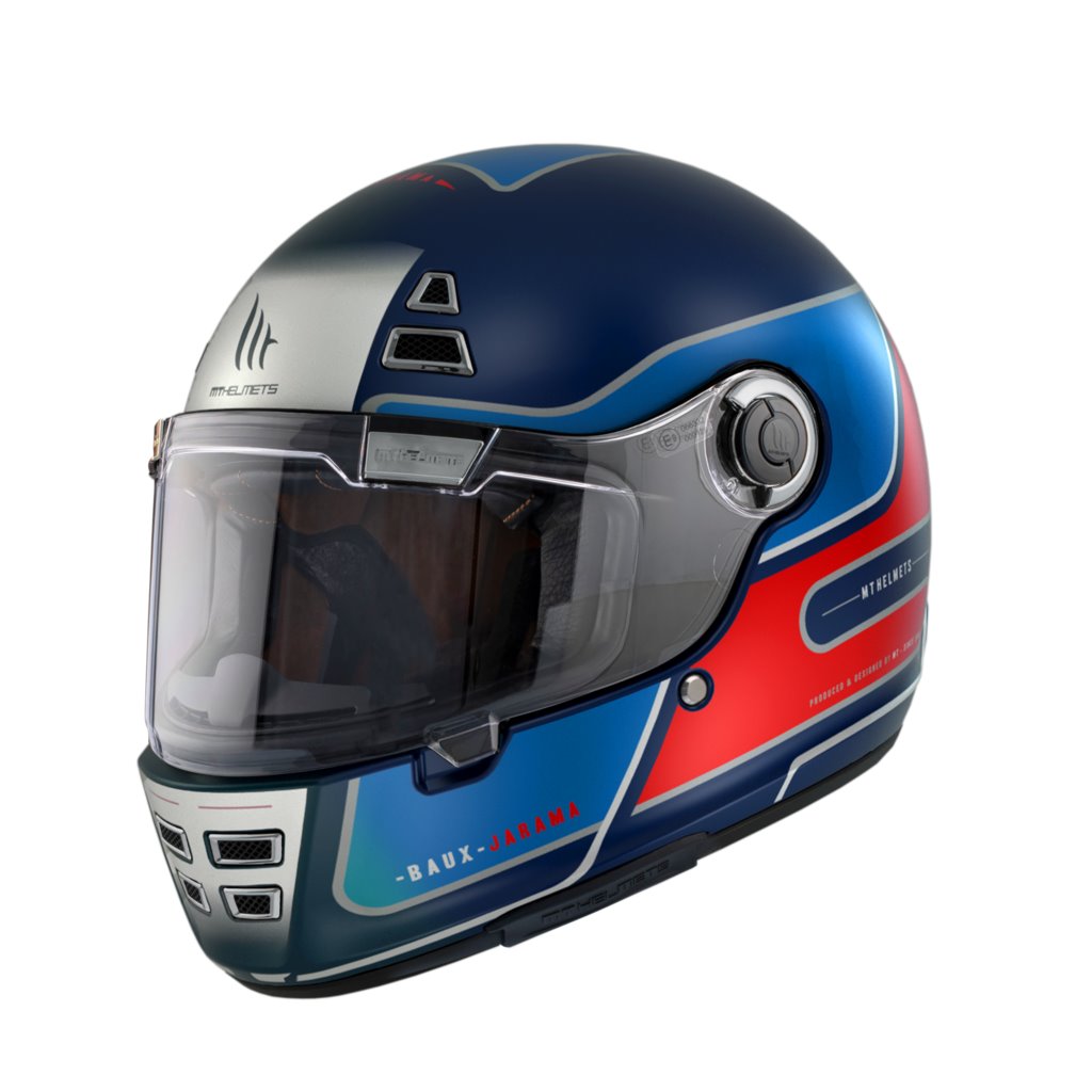 Casco MT Jarama Baux D7 azul mate