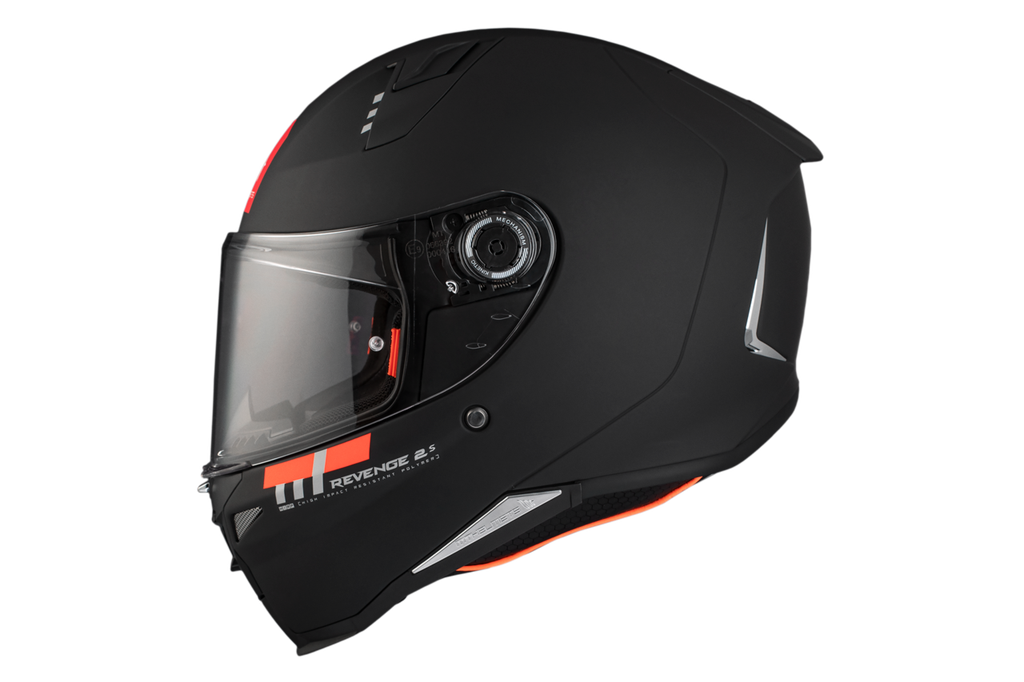 Casco MT Revenge II S Solid A1 Negro Mate