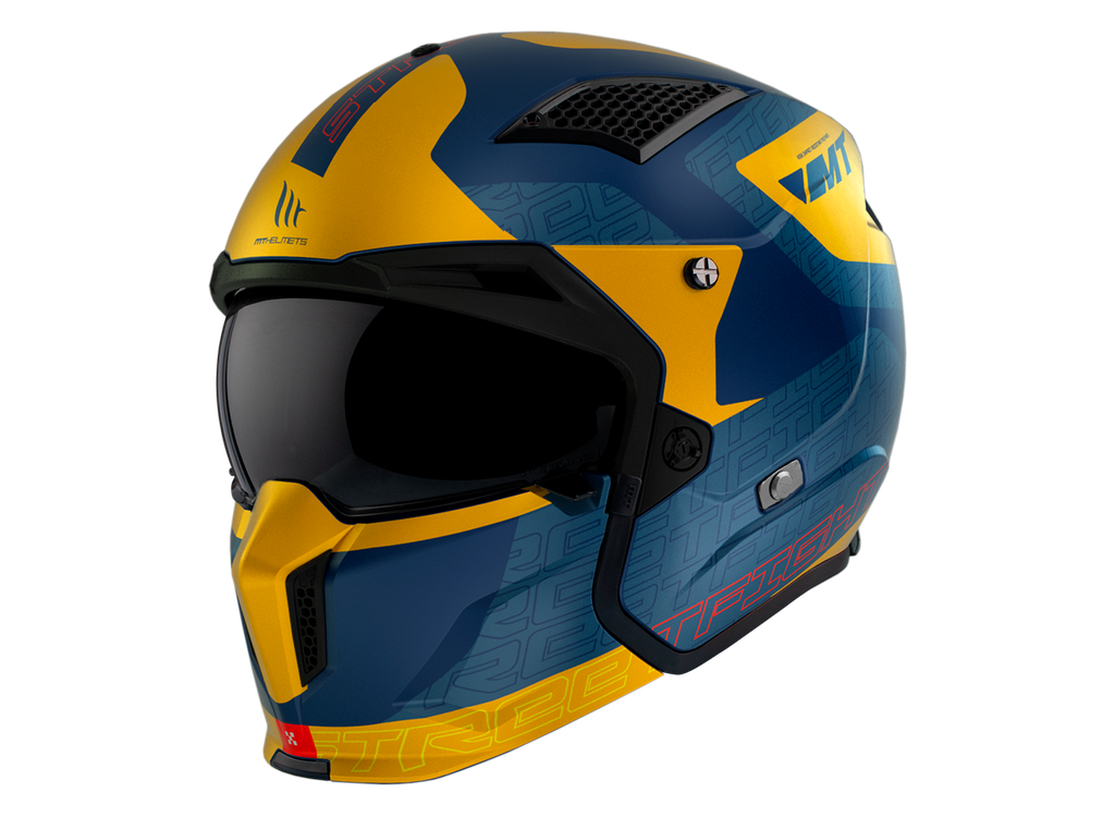 Casco MT STREETFIGHTER  SV S TOTEM C3 amarillo mate