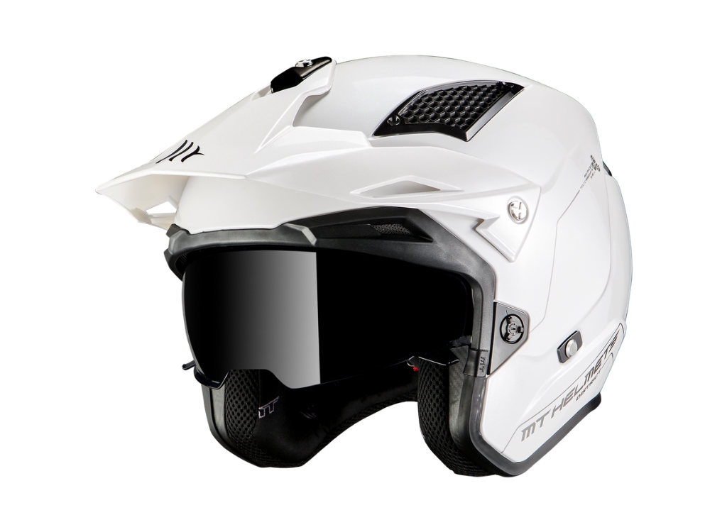 Casco MT District Sv S Solid A0 Blanco