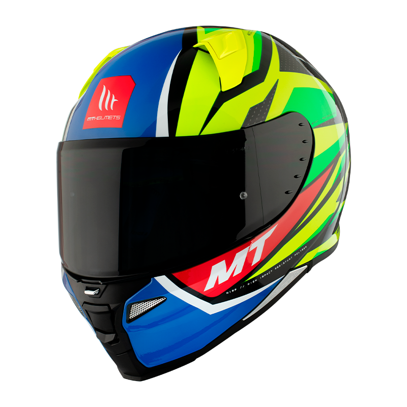 Casco MT Revenge II Kley A3 Amarillo Fluor