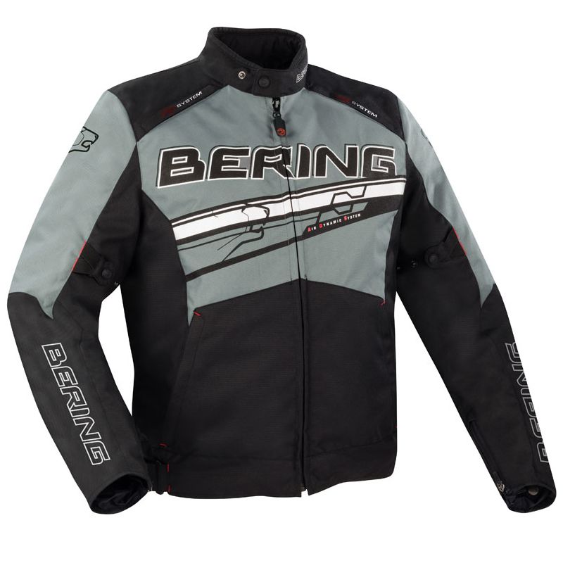 Chaqueta Bering Bario negro gris blanco