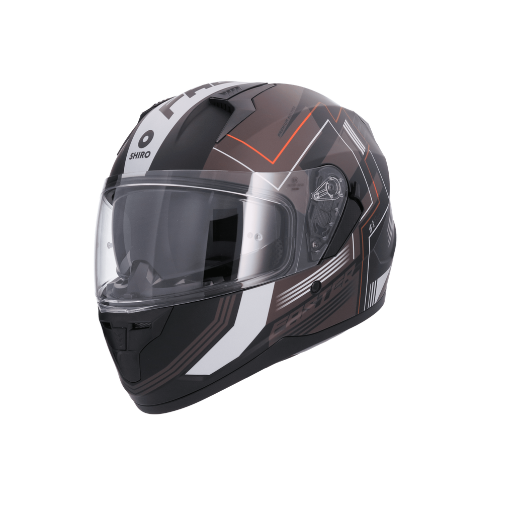 Casco Shiro SH-667 Trueno Faster Negro Mate