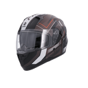 Casco Shiro SH-667 Trueno Faster Negro Mate